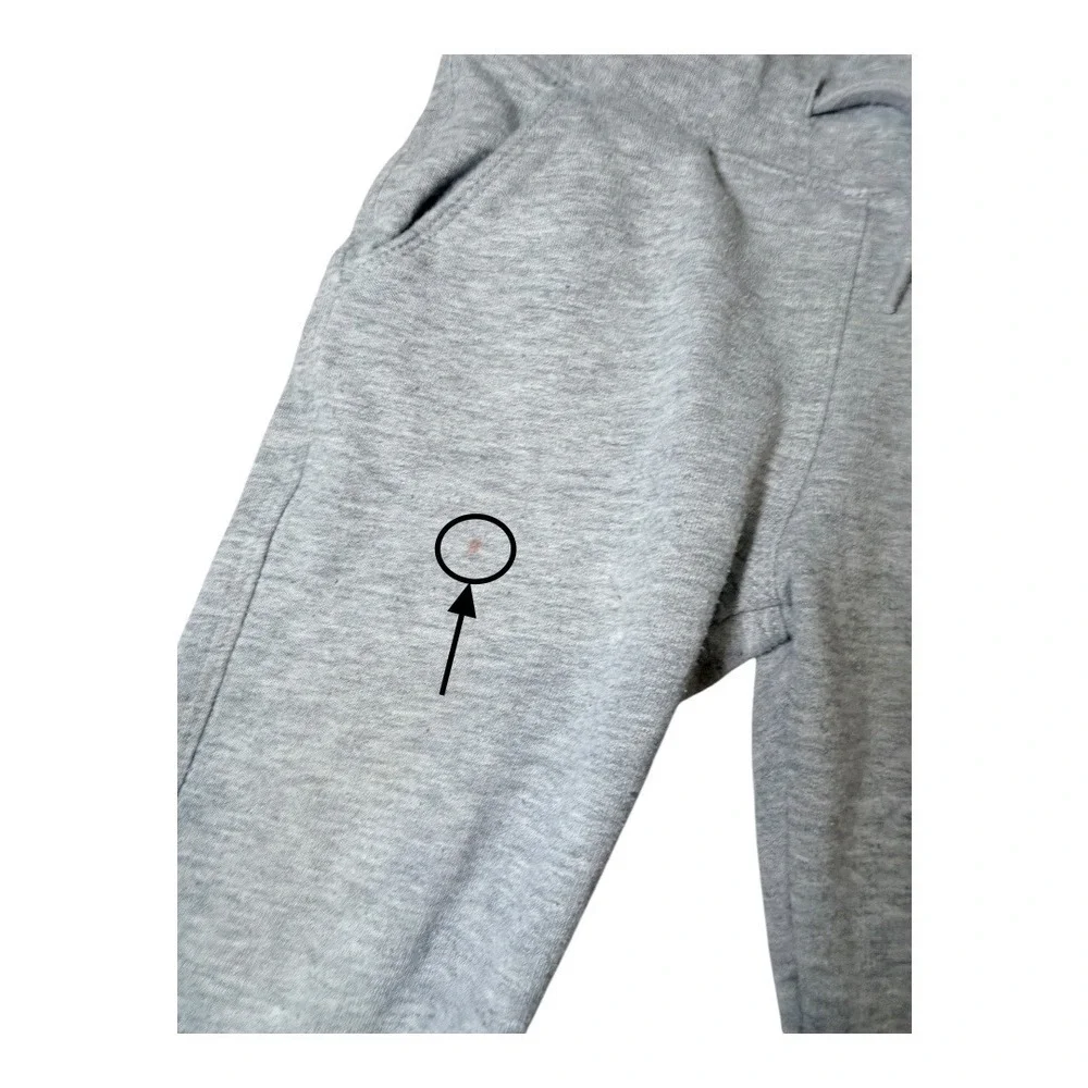Disney Parks Joggers Kids 2T Mickey‎ Mouse Embroidered Gray Sweatpants Fleece